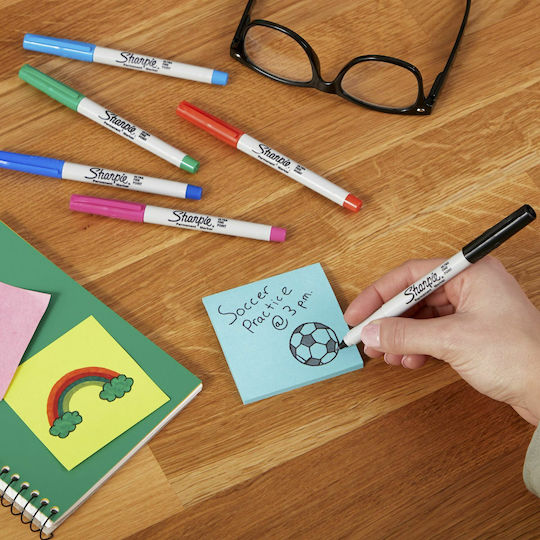 Sharpie Ultra Fine Permanent Маркери за рисуване 0.5мм Комплект 12бр