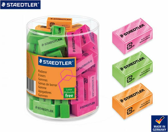 Deli Eraser for Pencil and Pen Νeon Phosphorescent (Μiscellaneous colours) 1pcs