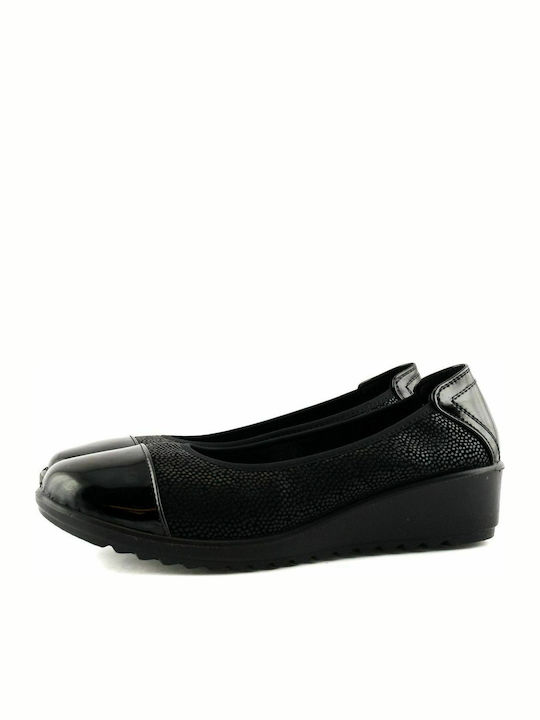 13440 Pantofi balerini pentru femei in Negru Culori
