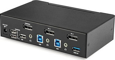 StarTech 2 Port DisplayPort KVM Switch - 4K 60Hz - Single Display
