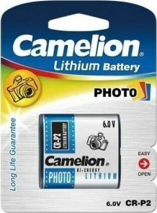 Camelion Baterie De Litiu CR-P2 6V Pentru Camere Profesionale Și Robineți Electronici 1 Buc