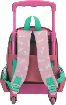 Gim Barbie Think Sweet Σχολική Τσάντα Τρόλεϊ Νηπιαγωγείου σε Ροζ χρώμα 12lt