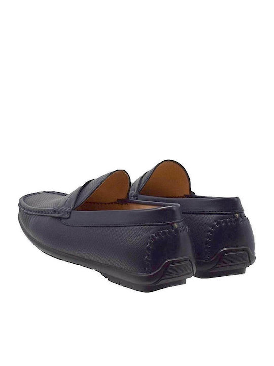 Men's Leather Moccasins Blue
