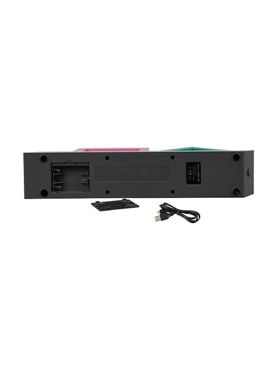 GloboStar Led Παιδικό Φωτιστικό Projector Playstation Icons με Προβολή Σχεδίων Πολύχρωμο 31.5x7x30εκ.