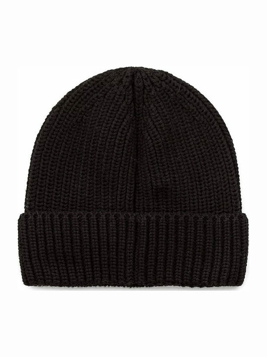 Beanie Beanie with Rib Knit in Black color