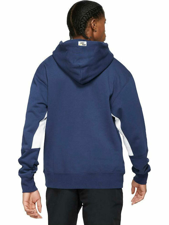 Sweatshirt Fleece with Hood Midnight Navy
