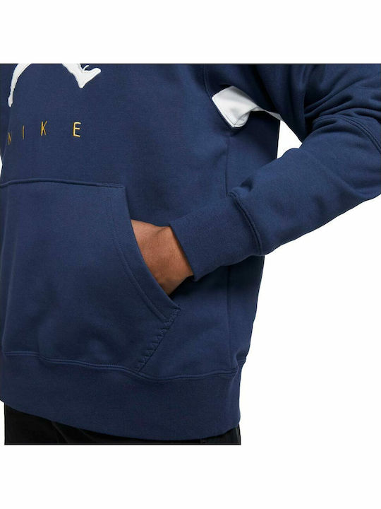 Sweatshirt Fleece with Hood Midnight Navy