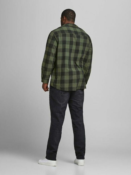 Jack & Jones Φανελένιο Πουκάμισο Dusty Olive