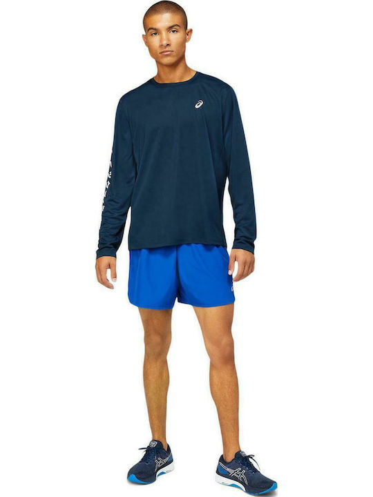 Athletic Long Sleeve Blouse Navy