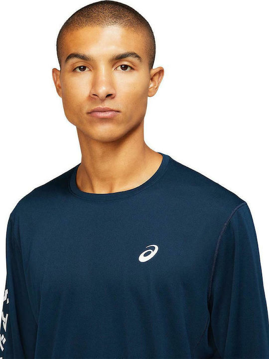 Athletic Long Sleeve Blouse Navy