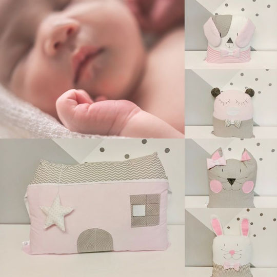 Baby Star Sugar Family Borduri Pentru Pătuț Intern Roz 40x200cm