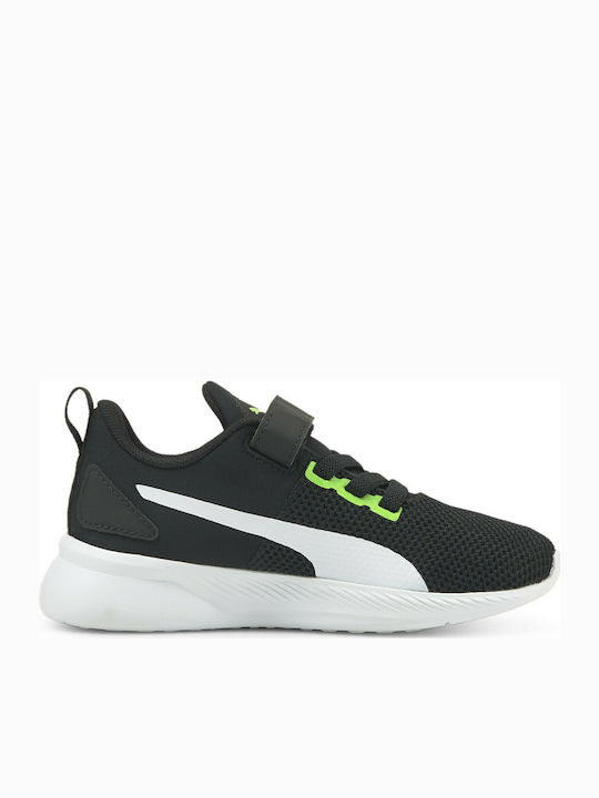 Flyer Runner V Ps Kids Sports Shoes Running with Hoop & Loop Closure Black