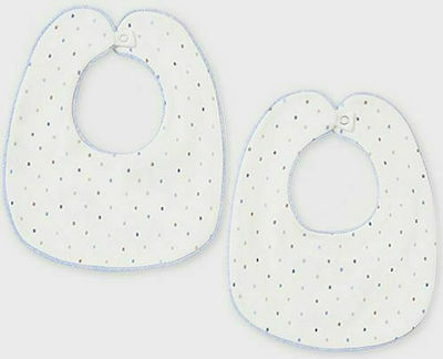 Mayoral Bib Fabric with Button Light Blue 2pcs