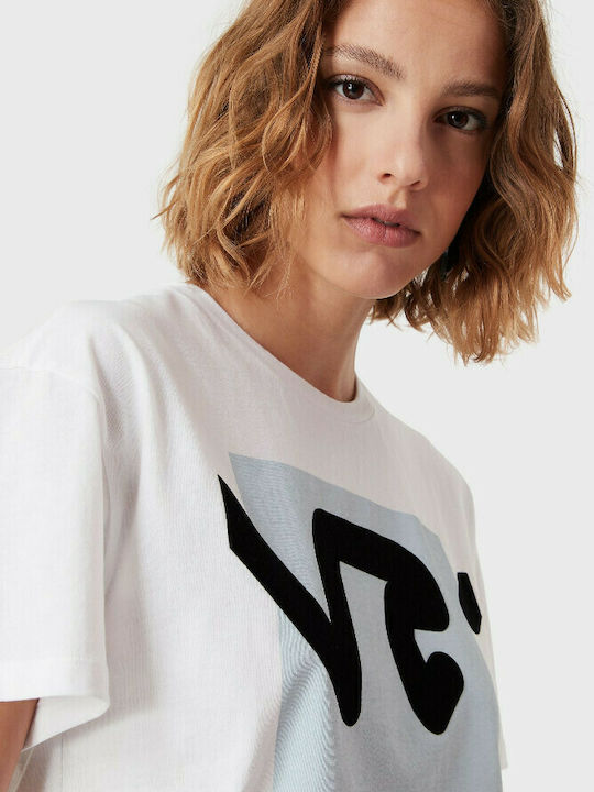 Emporio Armani Γυναικείο T-shirt Λευκό με Στάμπα
