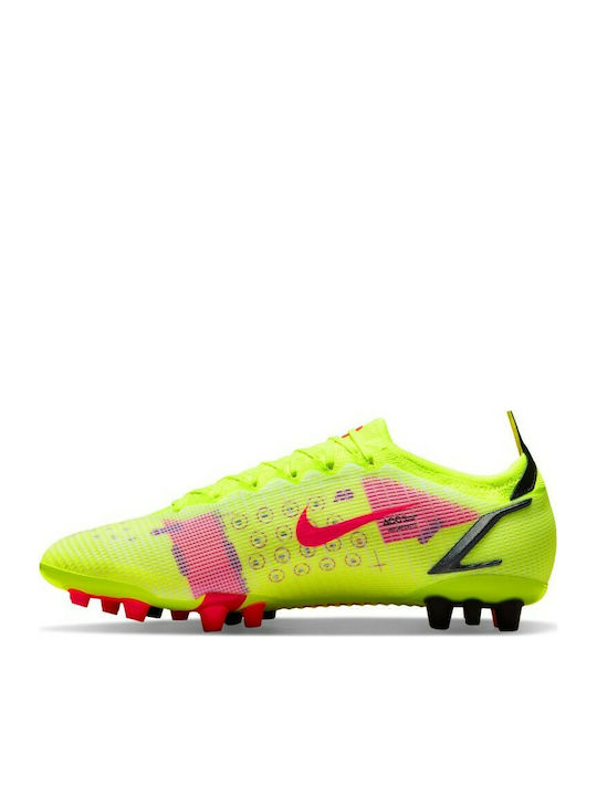 Nike Vapor 14 Elite AG Χαμηλά Ποδοσφαιρικά Παπούτσια με Τάπες Κίτρινα