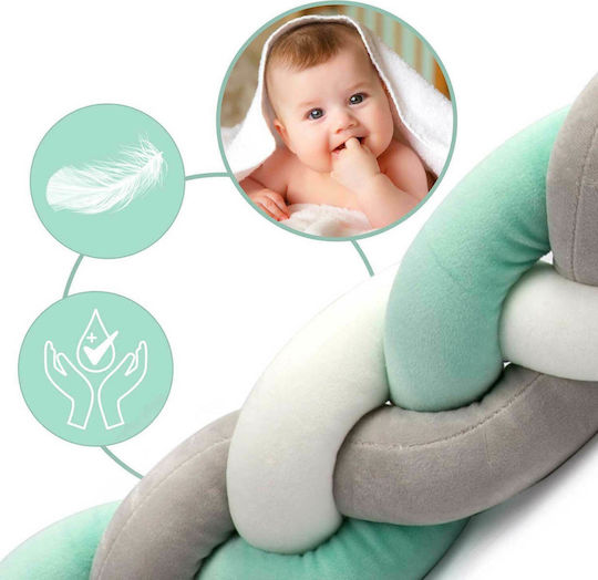 Ricokids Ricokids Crib Bumpers Braided Inside Green 11.5x200cm