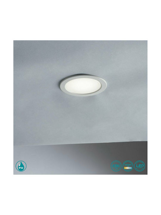 Fan Europe NEMO-65 Square Metallic Recessed Spot with Integrated LED and Natural White Light Silver 1.8x1.8cm. 1pcs