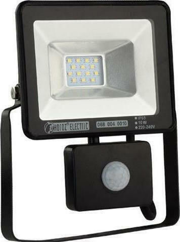 Horoz Electric Wasserdichter LED Flutlichter 20W Kaltweiß 6400K mit Bewegungssensor IP65