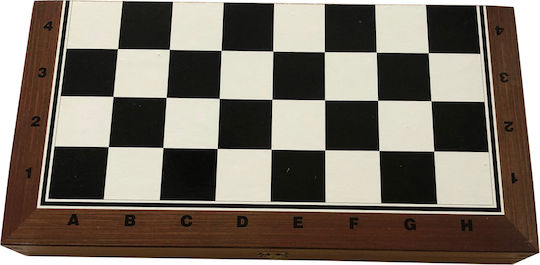 Campus Beech Backgammon Wooden with Checkers 38x38cm