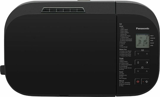 Panasonic Αρτοπαρασκευαστής 550W Χωρητικότητας 600gr με 31 Προγράμματα