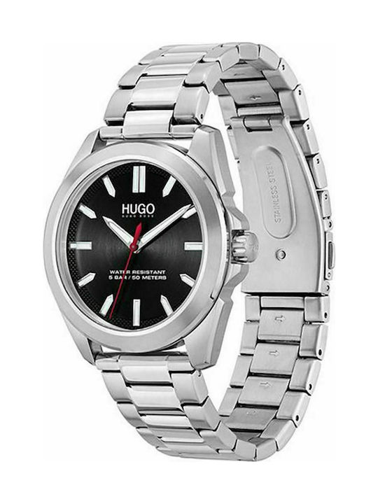 Hugo Boss Adventure Watch Battery with Silver Metal Bracelet