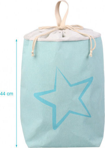 Kiokids Cutie de Depozitare Jucării pentru Copii din Țesătură Albastru deschis 48x20x43cm 1buc