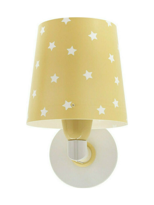 Ango Παιδικό Φωτιστικό Τοίχου Led Πλαστικό Starlight Yellow