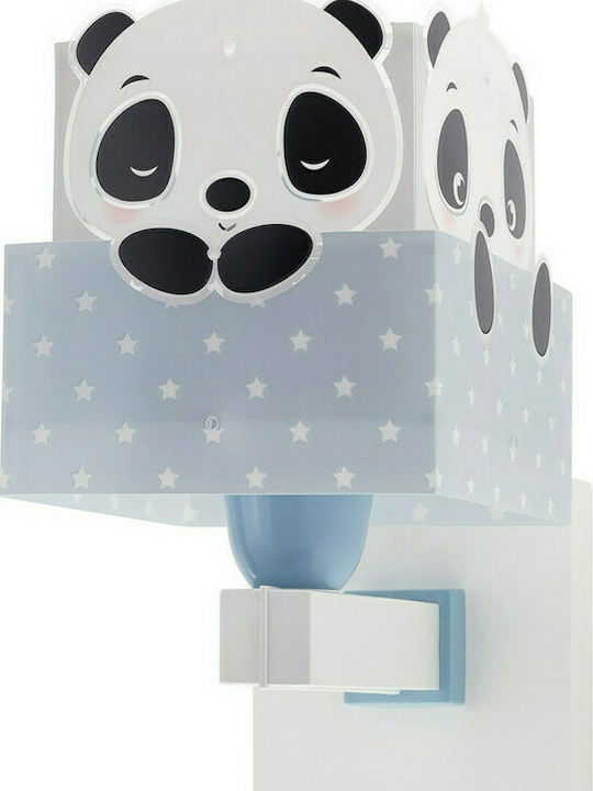 Ango Παιδικό Φωτιστικό Τοίχου Led Πλαστικό Panda Blue