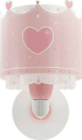 Ango Led Plastic Kids Wall Light Queen Pink