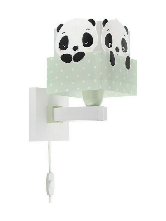 Ango Παιδικό Φωτιστικό Τοίχου Led Πλαστικό Panda Green