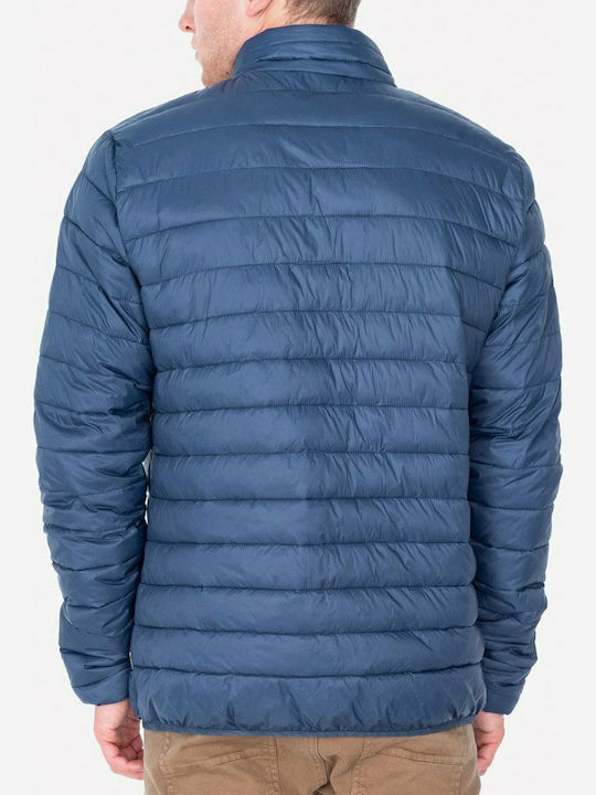 Basehit Herren Winter Jacke Puffer Blau