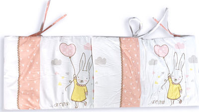 Kikka Boo Rabbits in Love Crib Bumpers Classic Inside White 60x120cm