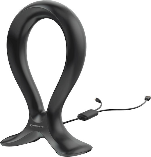 Oehlbach Scope Omega D1C17233 Indoor TV Antenna (Requires Power Supply) Black