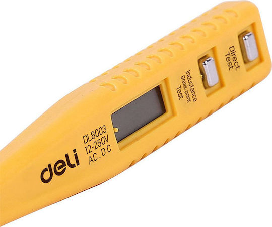 Deli Ανιχνευτής Τάσης DL8003 AC mit Messbereich 12 - 250V
