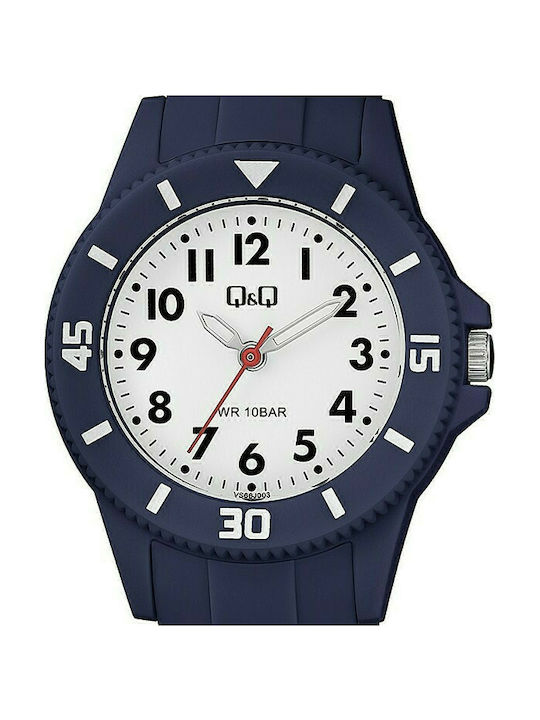 Q&Q Kids Analog Watch with Rubber/Plastic Strap Blue