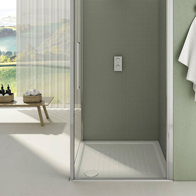 GSI Rectangular Porcelain Shower White Slim 100x70x4.5cm