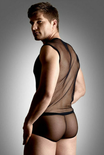Softline Net Set Shirt & Thong Black
