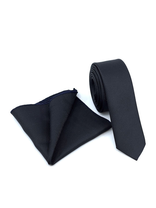 Legend Accessories Herren Krawatten Set Synthetisch,Polyester/Cotton/Leather Monochrom in Schwarz Farbe