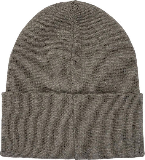 Beanie Ανδρικός Σκούφος Πλεκτός σε Γκρι χρώμα