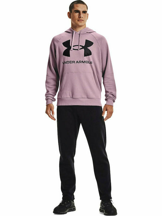 Rival Big Sweatshirt Fleece mit Kapuze Rosa