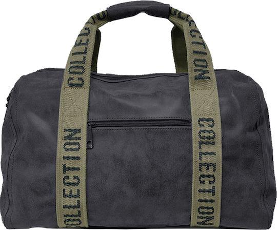 Gift-Me Geantă de voiaj Gri Textil L47xW24xH30cm