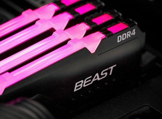 Kingston FURY Beast DDR4 64GB RAM with 4x16GB Modules and Speed 3200 for Desktop