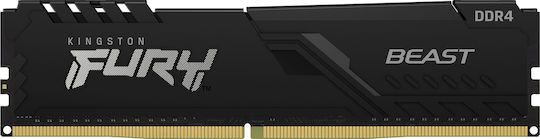 Kingston Fury Beast 128GB DDR4 RAM cu 4 module (4x32GB) și Viteză 3200 pentru Desktop