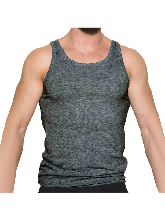 Ανδρική Φανέλα Αμάνικη Anthracite