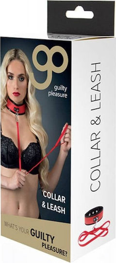 Guilty Pleasure Collar & Leash Collar in Red Color