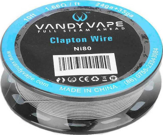 Vandy Vape Ni80 Clapton Провод 24ga+35ga Провод За D.I.Y. Електронна Цигара