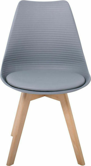 Martin Stripe Столички За кухня от полипропилен Сив 4бр 49x56x82бр