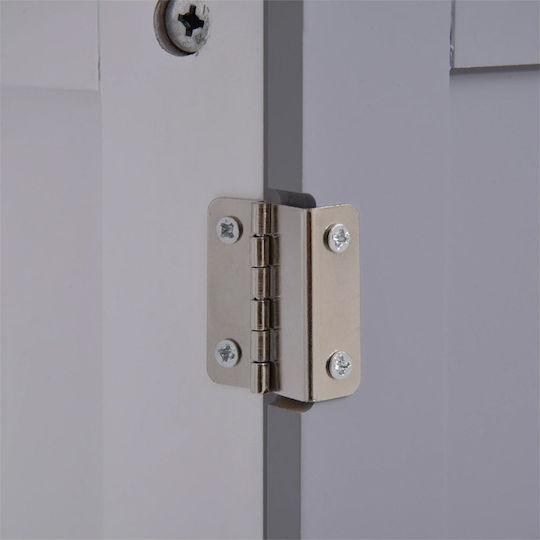 Kleankin 834-279 Πάγκος χωρίς Νιπτήρα Ματ Λάκα Μ60xΒ30xΥ60cm Λευκός