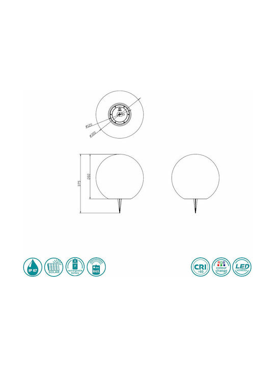 Trio Lighting Melo Φωτιστικό Γλόμπος LED Εξωτερικού Χώρου 5W με Θερμό Λευκό Φως IP67 Λευκό