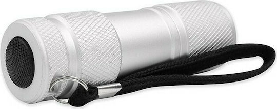 Sonora Flashlight LED with Maximum Brightness 30lm Silver Vertex 9 Silver